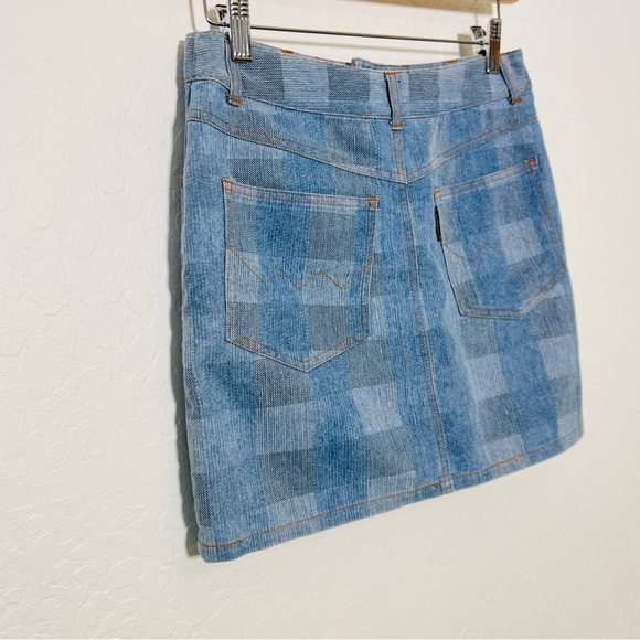 Vintage Checkered Checkerboard Mini Skirt Medium - Picture 8 of 8